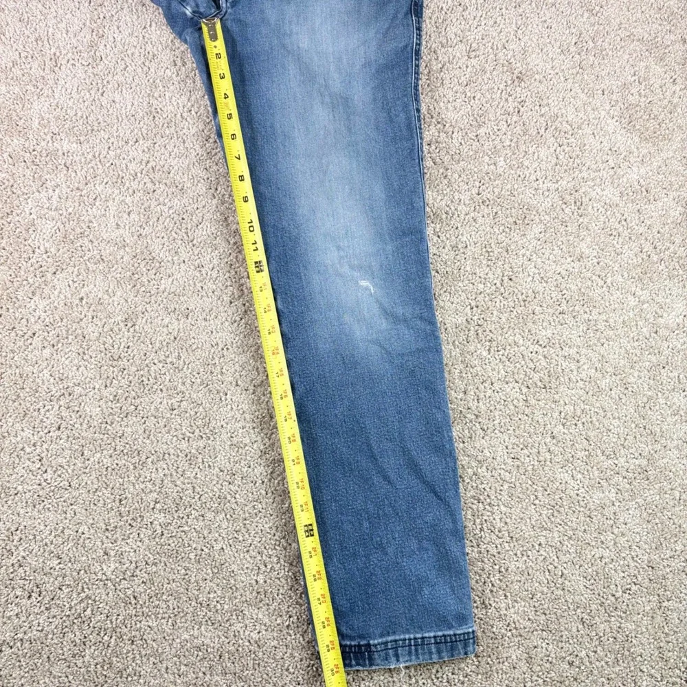 KUHL Kanvus Jean Mens 34x32 Hiking Outdoor Light Indigo Blue Straight Leg Denim